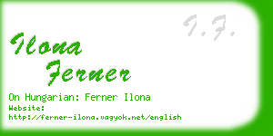 ilona ferner business card